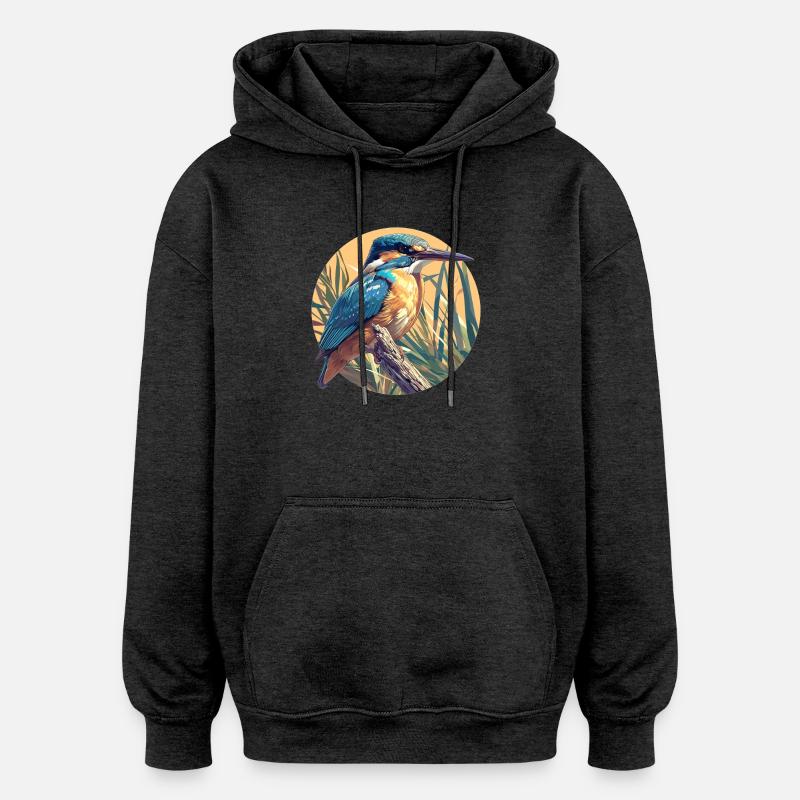 Eisvögel Eisvogel - Oversized Unisex Hoodie - Anthrazit