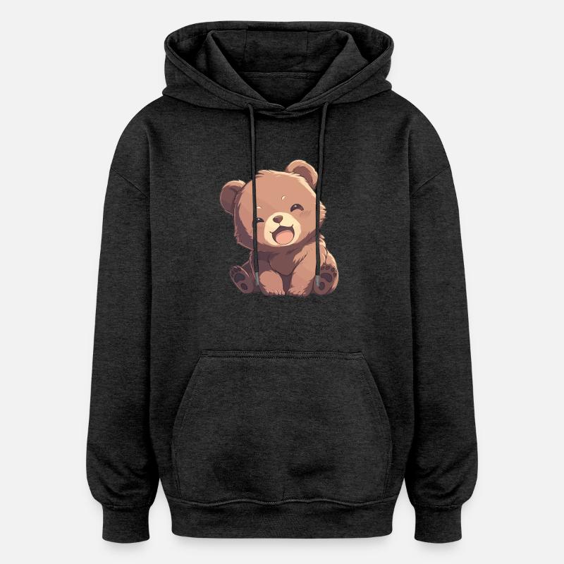 Ours Kodiak Ours Kodiak - Sweat à capuche oversize unisexe - charbon