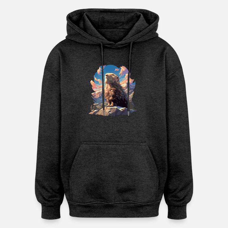 Lemminge Lemming - Oversized Unisex Hoodie - Anthrazit