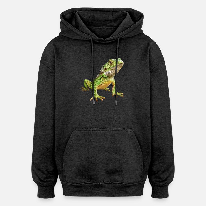 Lizards Lizard - Oversized Unisex Hoodie - charcoal grey