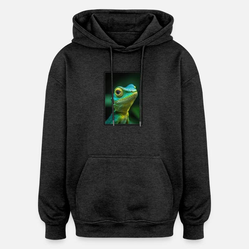 Lizards Lizard - Oversized Unisex Hoodie - charcoal grey