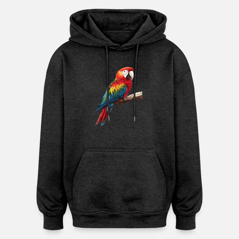 L’ère de l’ara - Sweat à capuche oversize unisexe - charbon