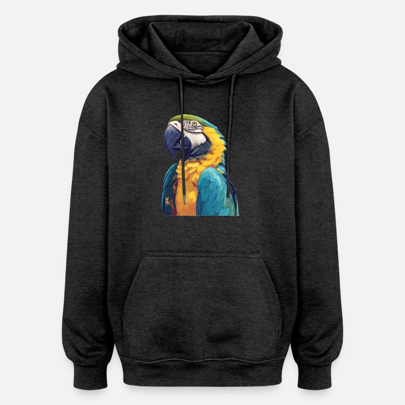 L’ère de l’ara - Sweat à capuche oversize unisexe - charbon