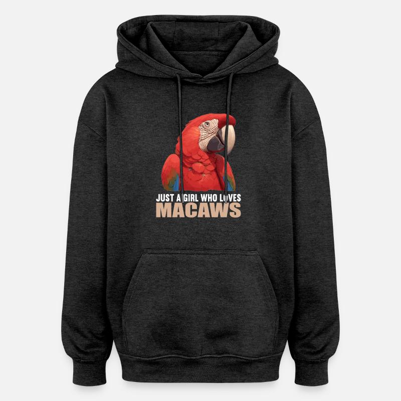 L’ère de l’ara - Sweat à capuche oversize unisexe - charbon