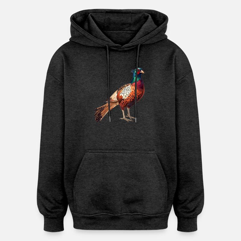 Faisans Faisan - Sweat à capuche oversize unisexe - charbon