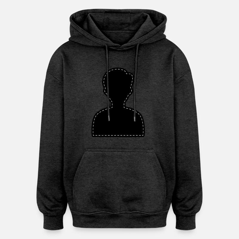 Icon Account Avatar - Oversized Unisex Hoodie - charcoal grey