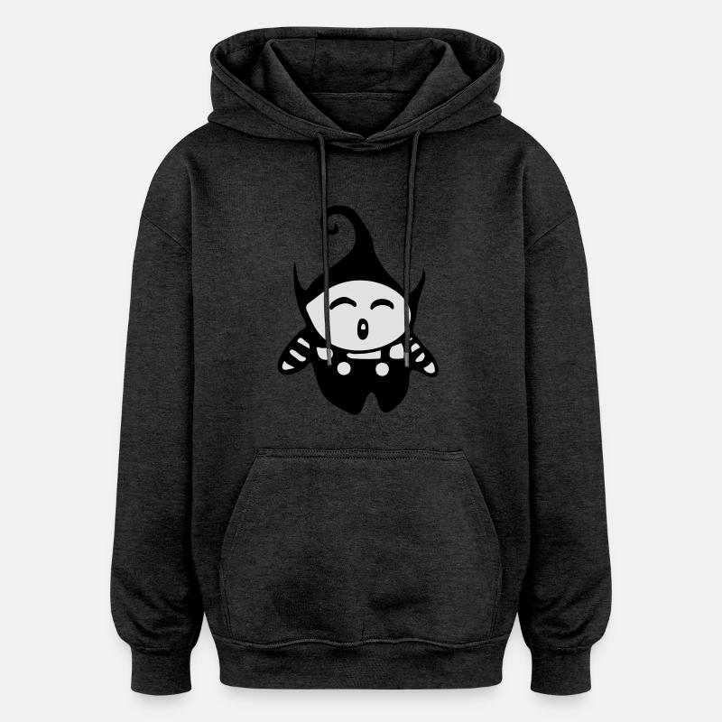 bébé lutin - Sweat à capuche oversize unisexe - charbon