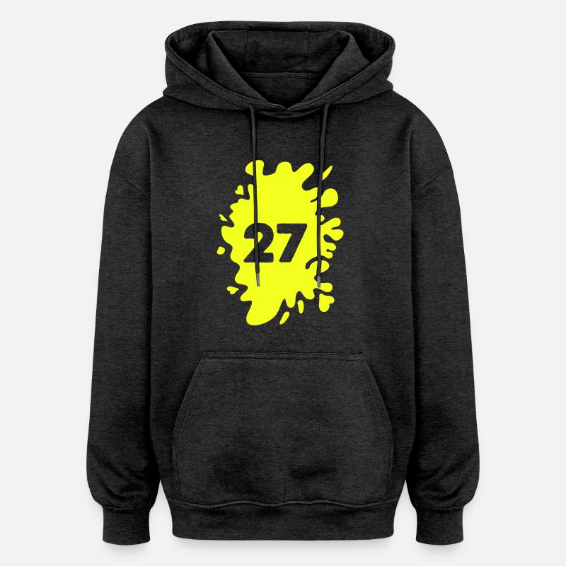 Blob 27 - Sweat à capuche oversize unisexe - charbon