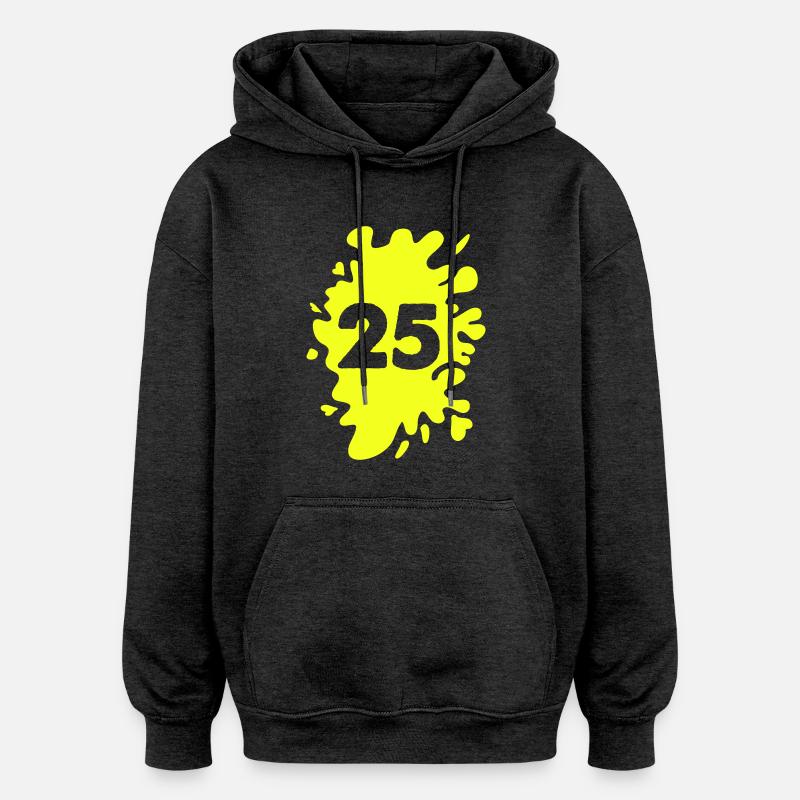 Klecks 25 - Oversized Unisex Hoodie - Anthrazit