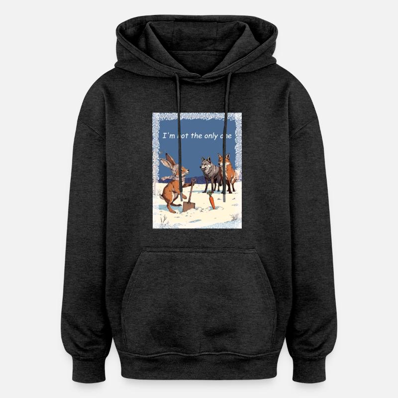 Prüfung des Schicksals - Oversized Unisex Hoodie - Anthrazit