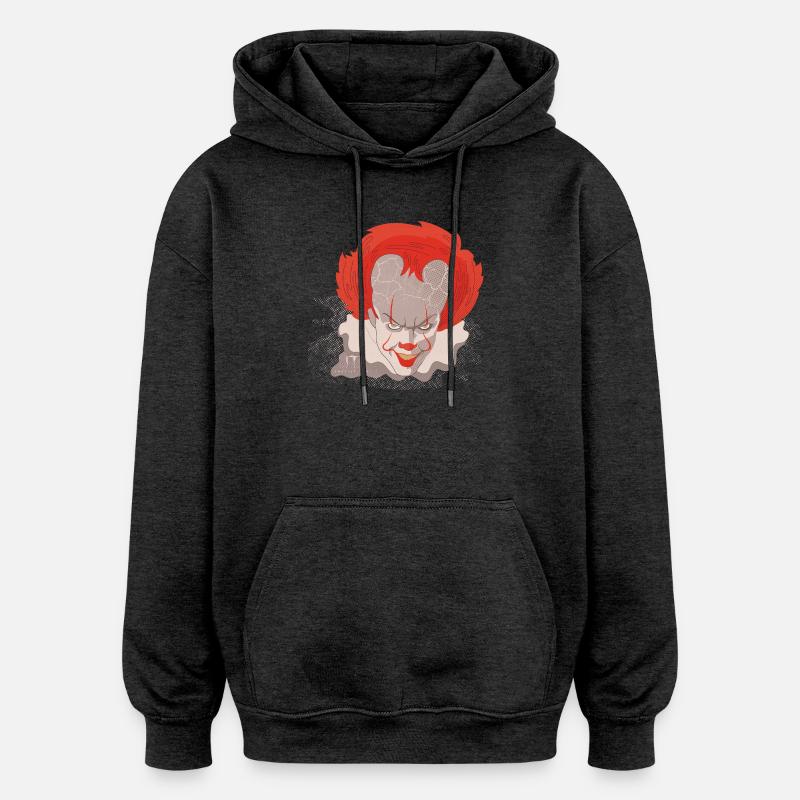 ES – Ikonisches Pennywise Design - Oversized Unisex Hoodie - Anthrazit