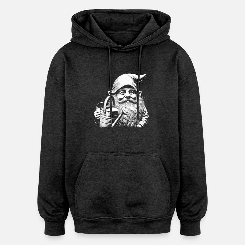 Gartenzwerg - Oversized Unisex Hoodie - Anthrazit