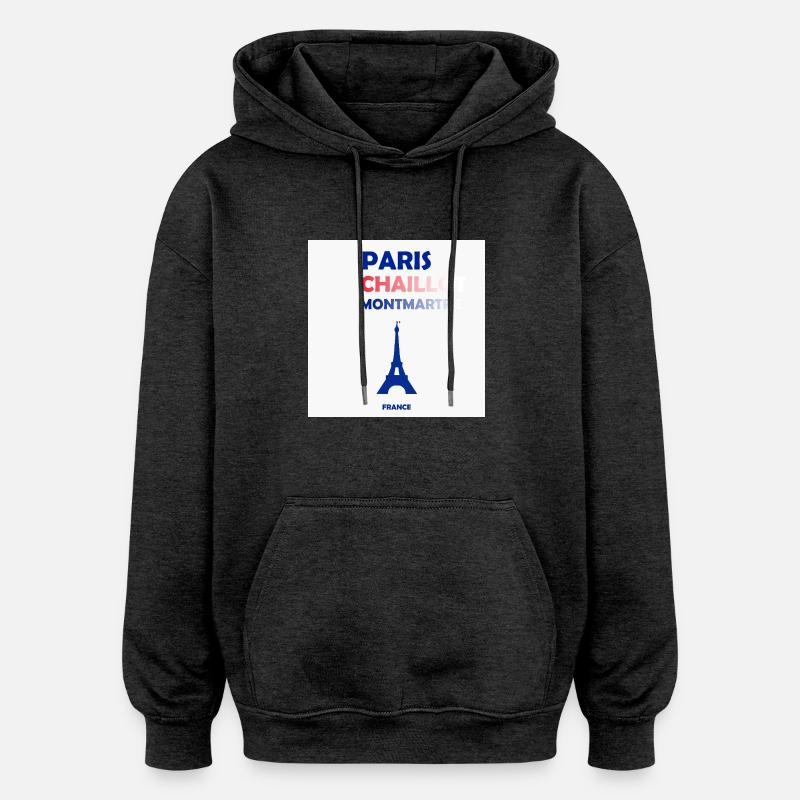 Paris, Frankreich - Oversized Unisex Hoodie - Anthrazit
