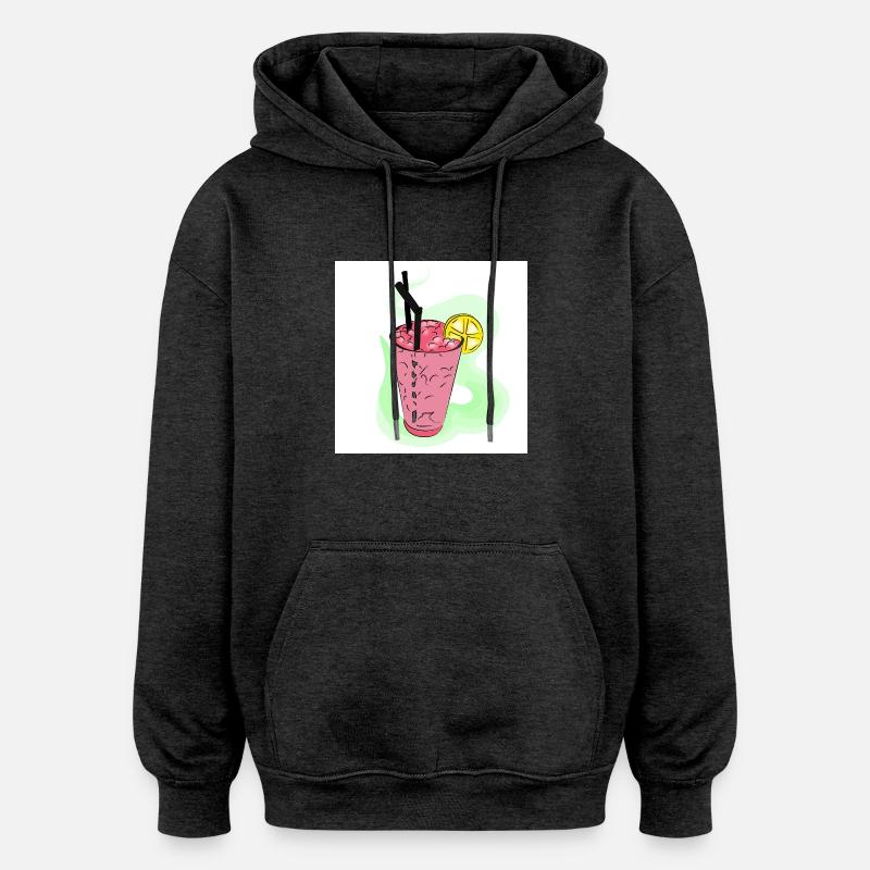 Rafraîchissement d’été - Sweat à capuche oversize unisexe - charbon