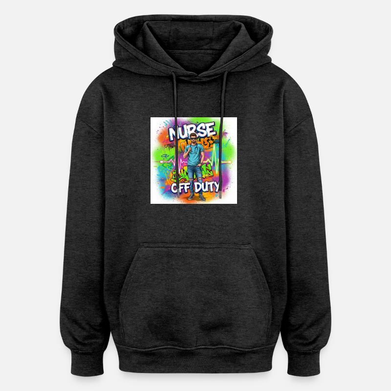 Chemise préférée de l’infirmière - Sweat à capuche oversize unisexe - charbon