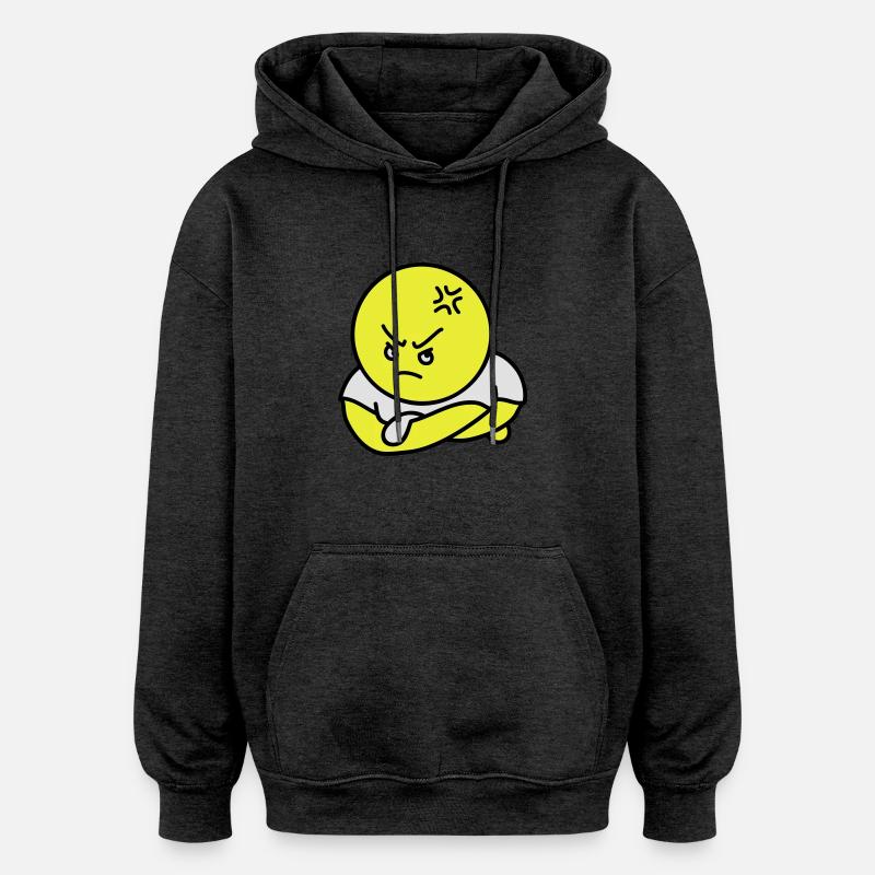 Offended Toon - Sweat à capuche oversize unisexe - charbon