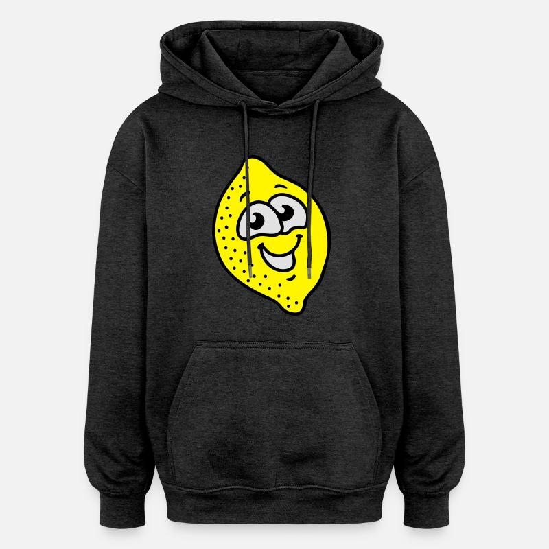 Zitrone 3 - Oversized Unisex Hoodie - Anthrazit