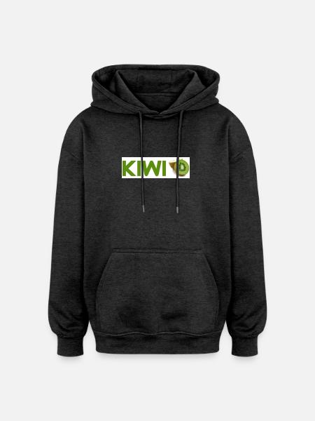 Kiwi - Oversized Unisex Hoodie - Anthrazit