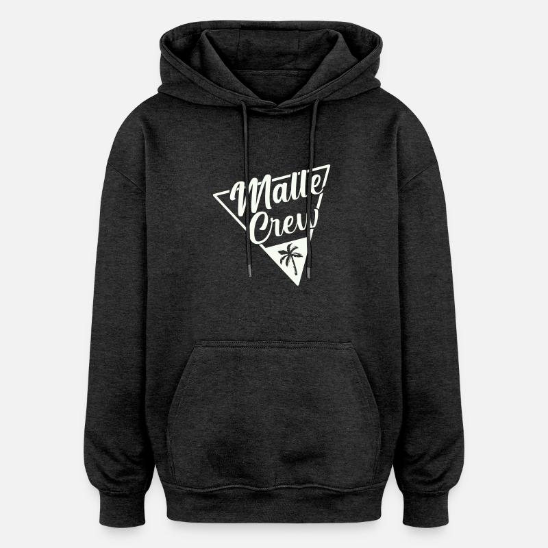 Malle Crew Mallorca - Sweat à capuche oversize unisexe - charbon