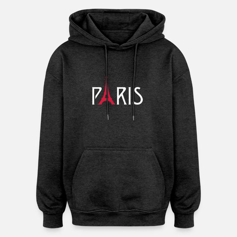 Paris Eiffelturm - Oversized Unisex Hoodie - Anthrazit