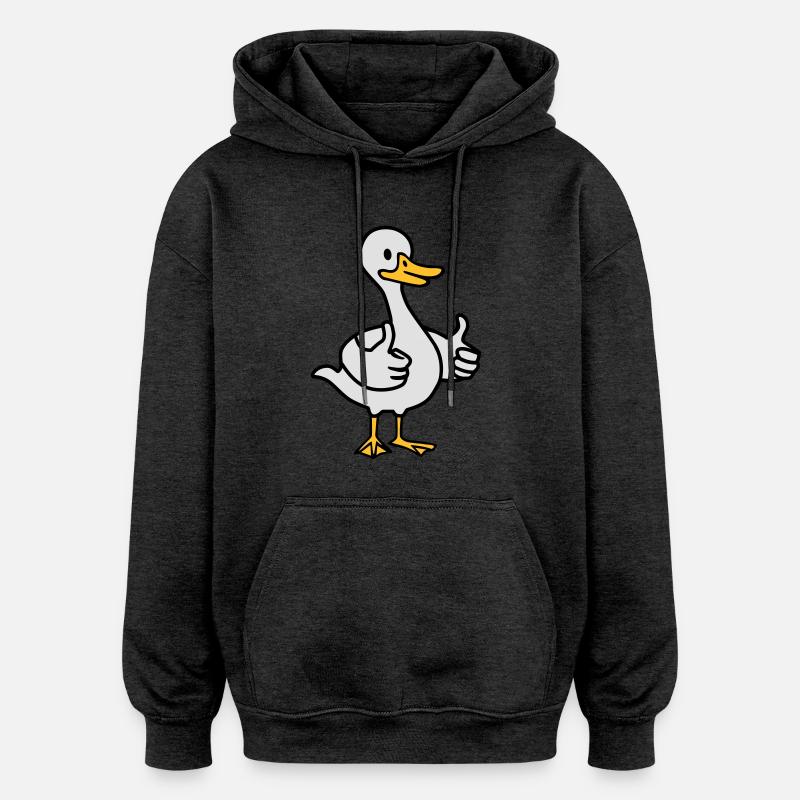 Gans - Oversized Unisex Hoodie - Anthrazit