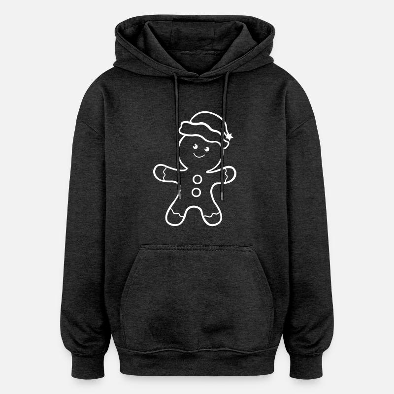 Lebkuchenmann - Oversized Unisex Hoodie - Anthrazit