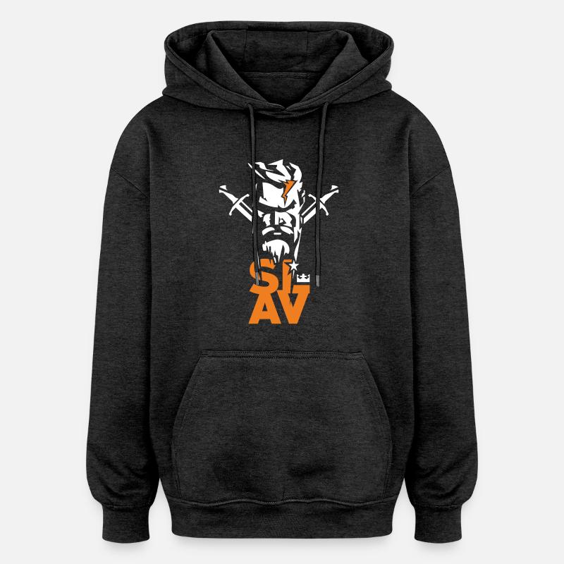 Slavisches Design - Oversized Unisex Hoodie - Anthrazit