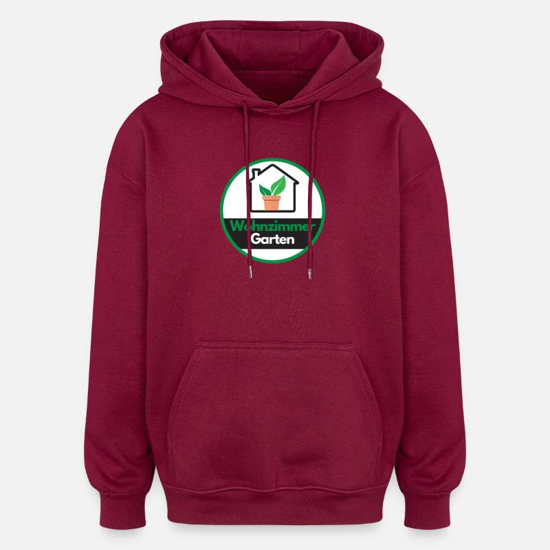 Félix Kempin - Sweat à capuche oversize unisexe - bordeaux