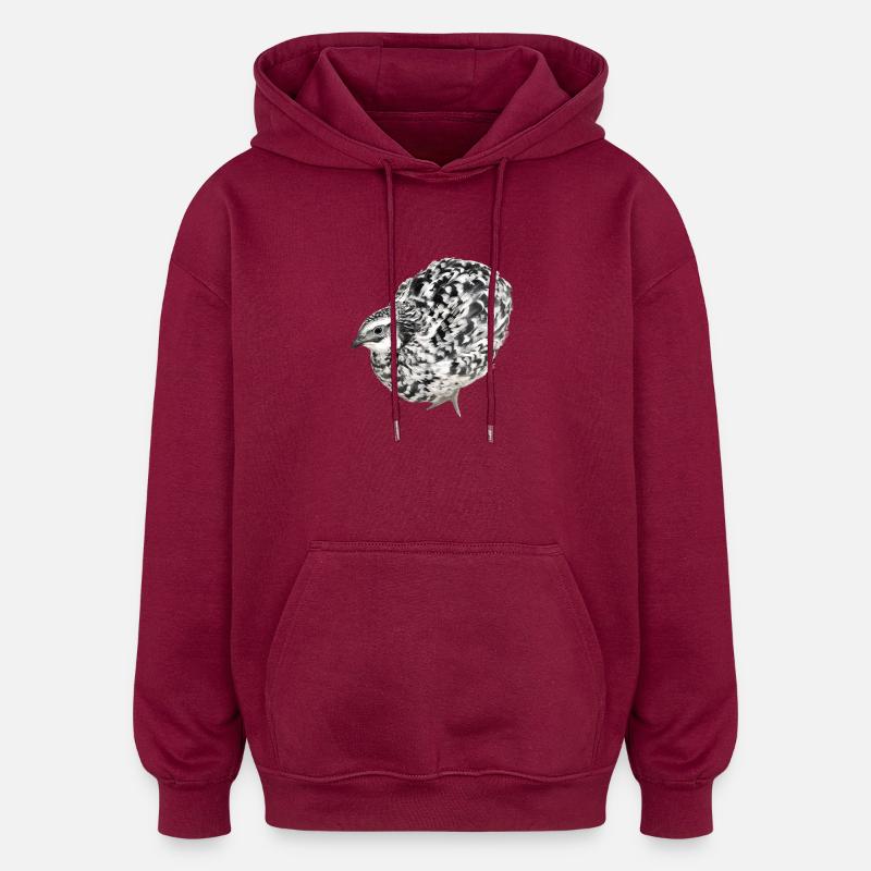Wachtel Sparkel - Fee - Oversized Unisex Hoodie - Burgunderrot