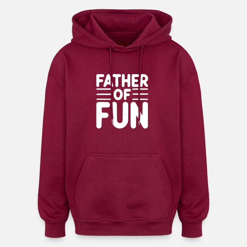 Père du plaisir - Sweat à capuche oversize unisexe - bordeaux