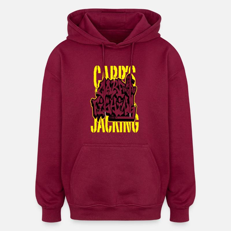 Carp's graff "CARP'S JACKING" - Sweat à capuche oversize unisexe - bordeaux
