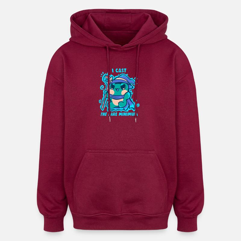 Das absolute Minimum an Zauber - Oversized Unisex Hoodie - Burgunderrot