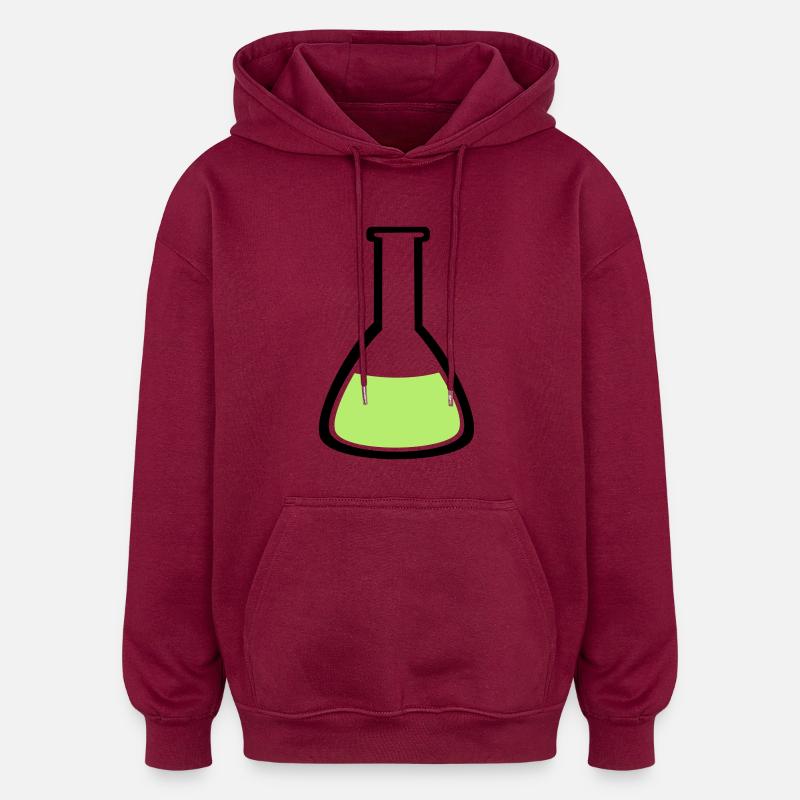 Éprouvette - Sweat à capuche oversize unisexe - bordeaux
