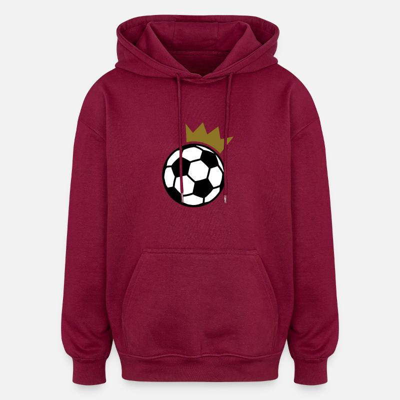 Foot - Sweat à capuche oversize unisexe - bordeaux