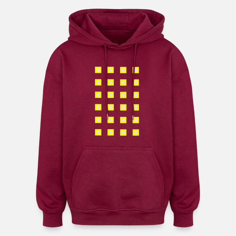 lumière LED_a1 - Sweat à capuche oversize unisexe - bordeaux