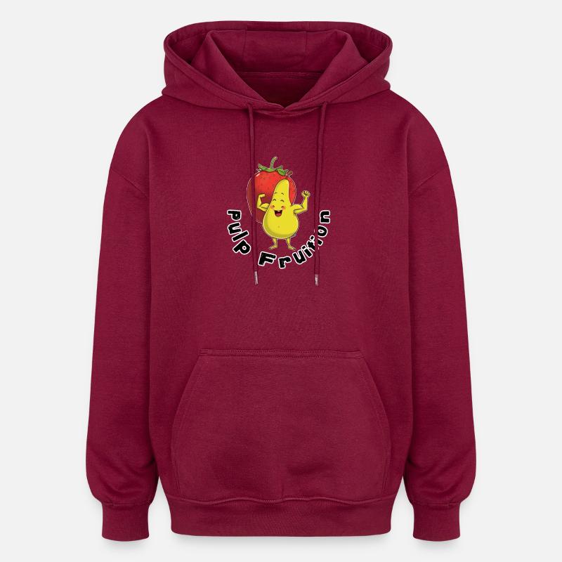 Pulp Fruit Kraftfigur - Oversized Unisex Hoodie - Burgunderrot