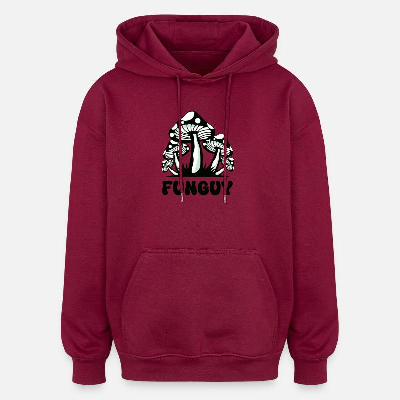 Funguy T-Shirt - Oversized Unisex Hoodie - Burgunderrot