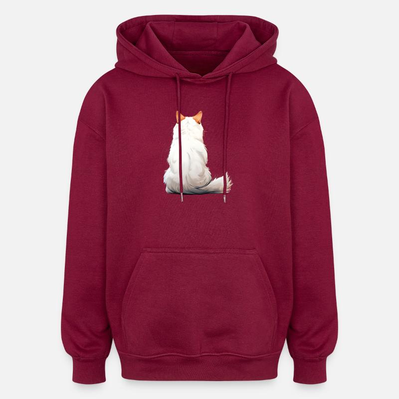 Türkischer Van - Oversized Unisex Hoodie - Burgunderrot
