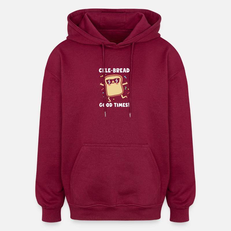Bäcker Bäckerin Backen - Oversized Unisex Hoodie - Burgunderrot