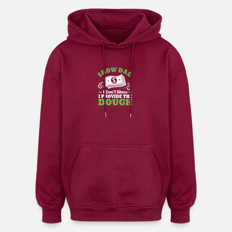 Allevatori di bestiame - Felpa con cappuccio unisex oversize - rosso borgogna
