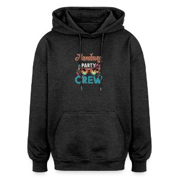 Équipage de Hambourg - Sweat à capuche oversize unisexe - charbon - Devant - Noah (186cm)