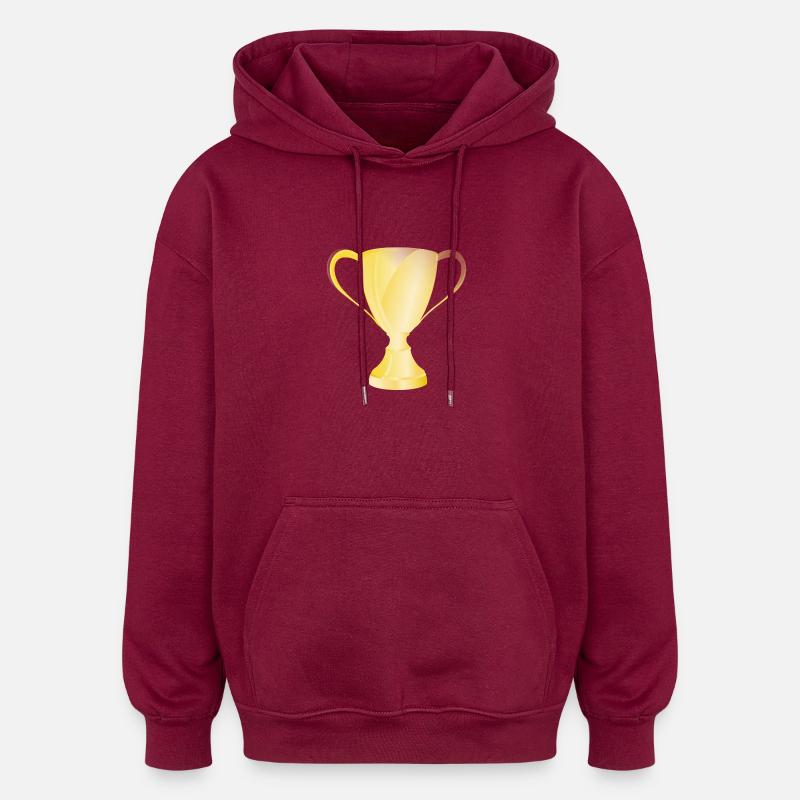 Coupe d'or - Sweat à capuche oversize unisexe - bordeaux