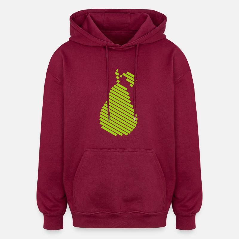 ampoule - Sweat à capuche oversize unisexe - bordeaux