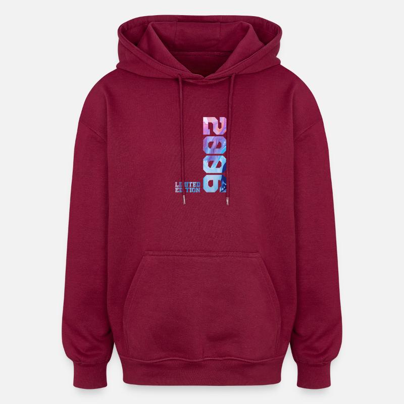 Cadeau du 20e anniversaire 2006 - Sweat à capuche oversize unisexe - bordeaux