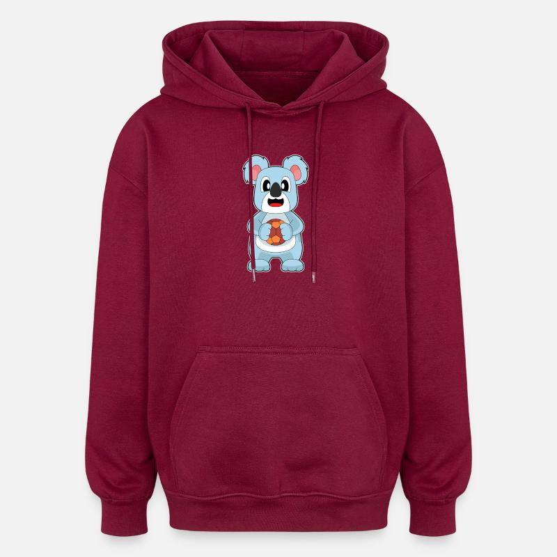 Koala Handball Player Handball - Sweat à capuche oversize unisexe - bordeaux