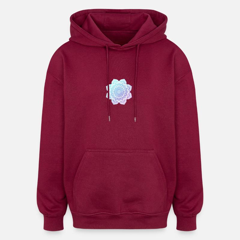 Traum - Oversized Unisex Hoodie - Burgunderrot