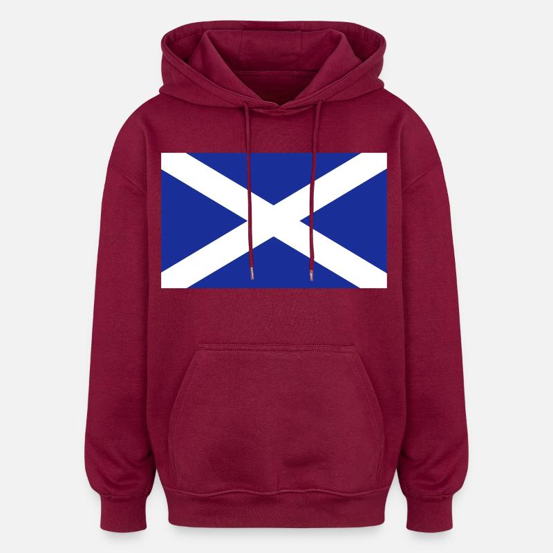 Indicateur d’Ecosse - Sweat à capuche oversize unisexe - bordeaux