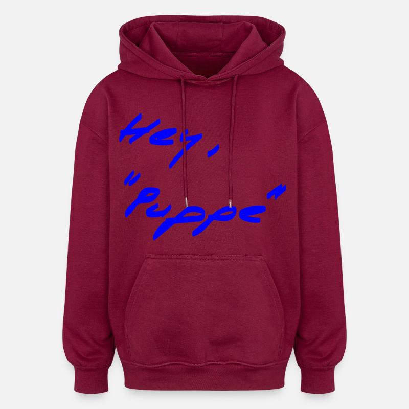 Salutations - différent - Sweat à capuche oversize unisexe - bordeaux