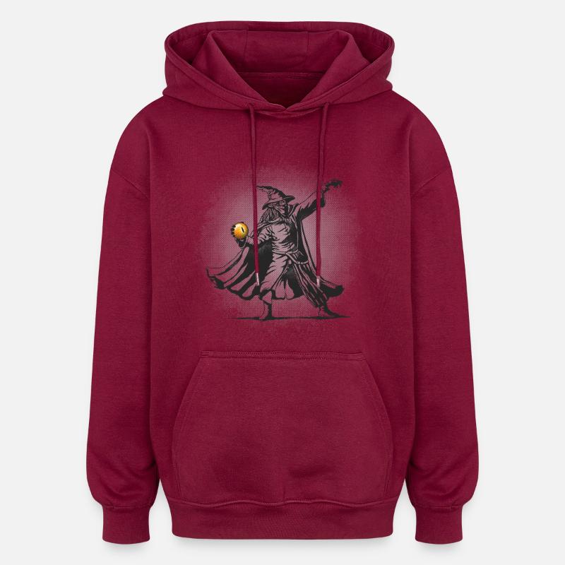 Le lanceur d’orbe - Sweat à capuche oversize unisexe - bordeaux