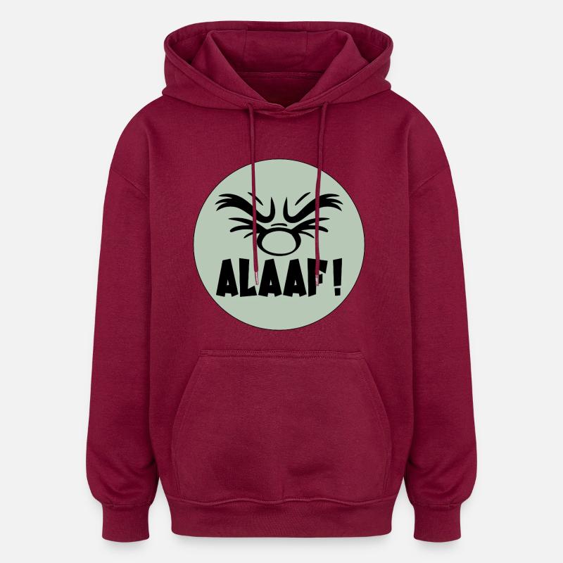 Costume de carnaval Alaaf - Sweat à capuche oversize unisexe - bordeaux